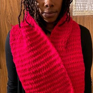 Hand kitted wrap by Lydia Fludd